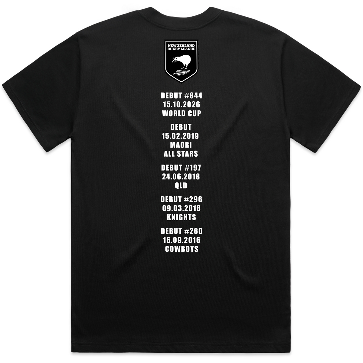 Kalyn Ponga Journey to the World Cup 2026 tee, back