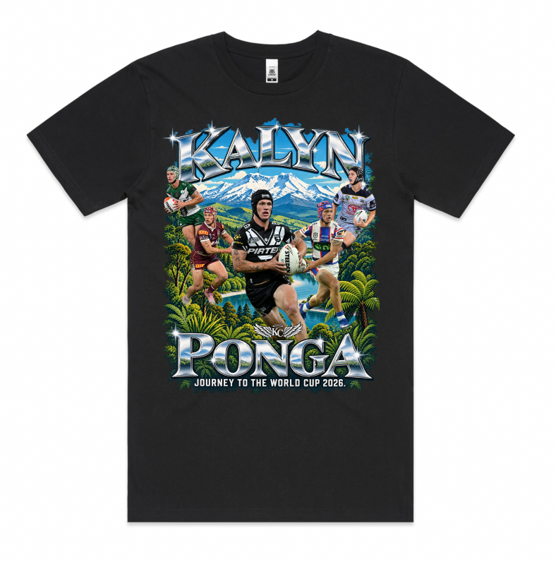 Kalyn Ponga Journey to the World Cup 2026 tee, front