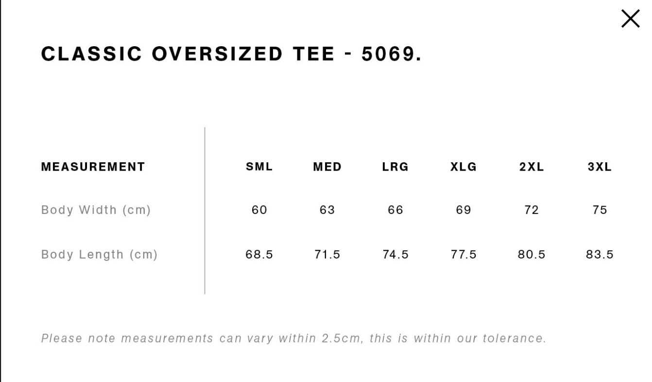 Custom AS Colour Block Oversized Tee