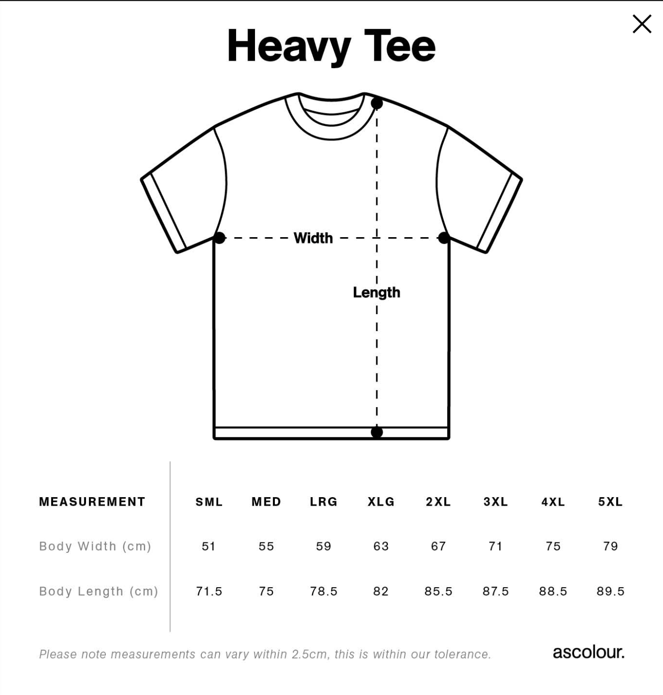 Custom AS Colour Heavy Tee