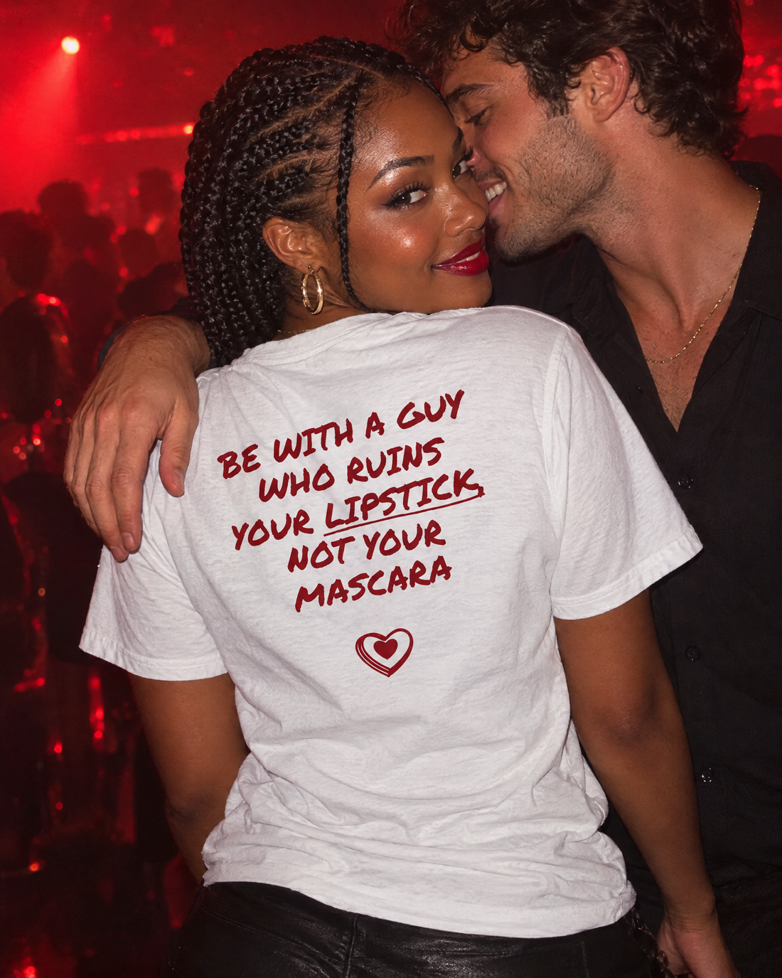 Ruins Your Lipstick Tee worn, back print