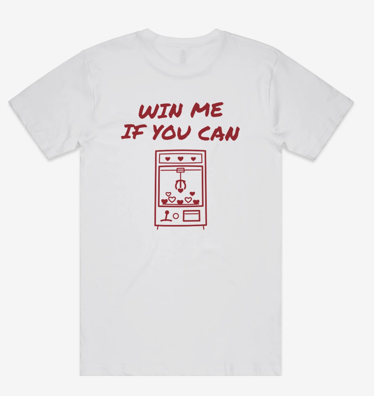 Win Me If You Can Tee back print flat lay